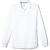 French Toast Boys Pique Polo School Uniform Shirt with Long Sleeves for Boys and Girls