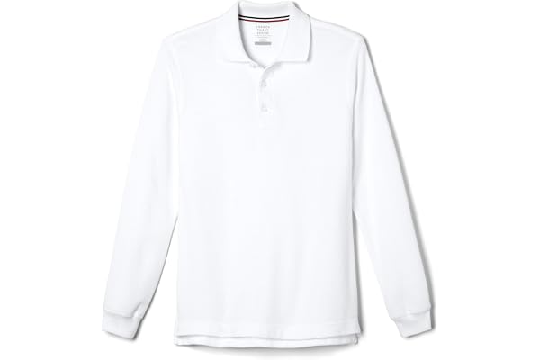 French Toast Boys Long Sleeve Pique Polo Uniform ShirtPolo Shirt