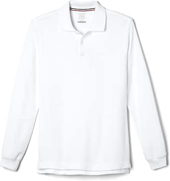 Long-Sleeve Pique Polo Shirt 