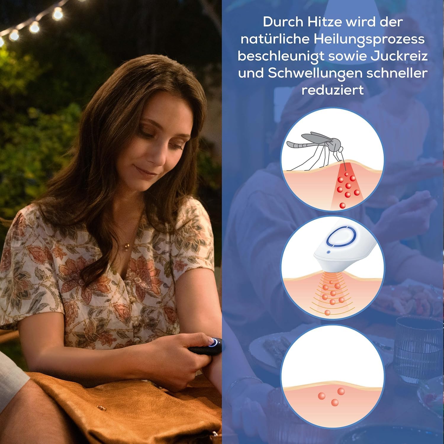 Beurer BR 90 Insektenstichheiler, Mückenstich Hitzestift zur Behandlung von Insektenstichen- und bissen, elektronischer Stichheiler ohne chemische Stoffe, zuschaltbares Licht zur Anwendung im Dunkeln