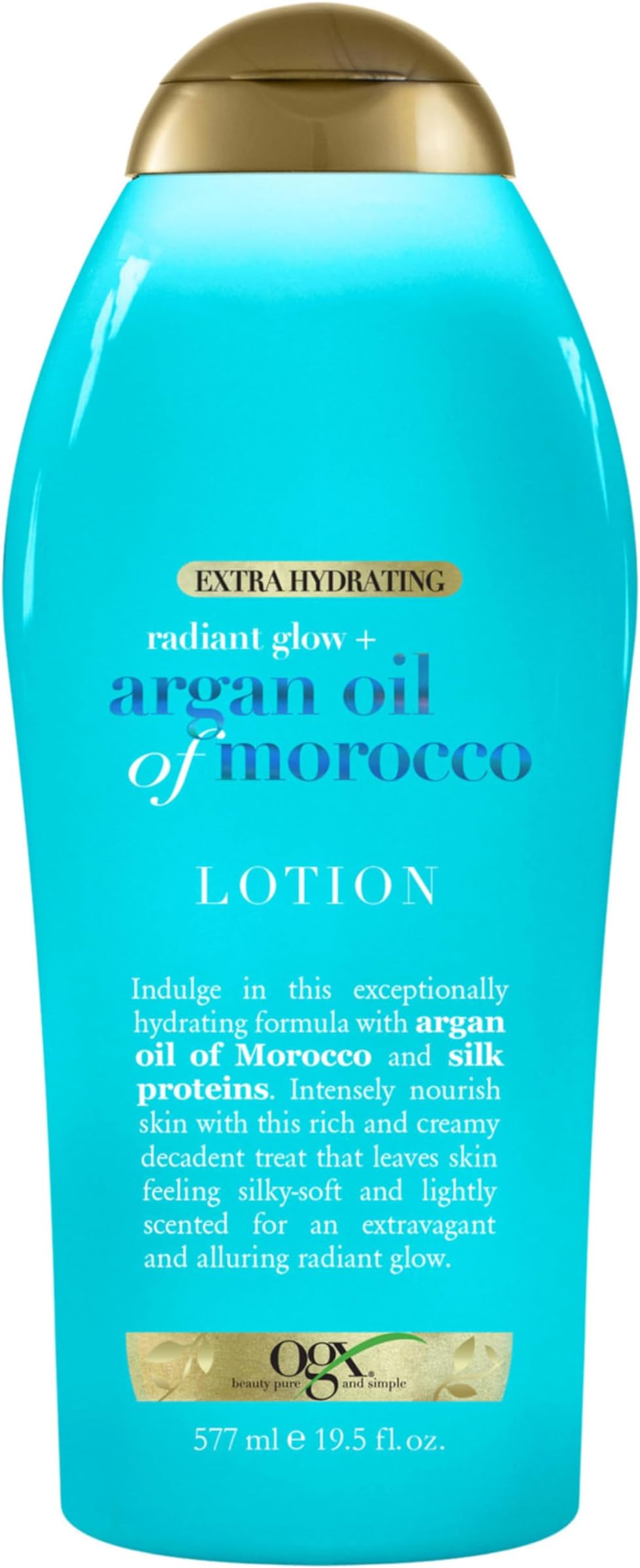 OGX Argan Oil Morocco Extra Hydrating Body Lotion Dry Skin 19.5 fl oz