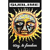 BUY ART FOR LESS Officially Licensed Sublime - 40 Oz to Freedom 24 x 36 Inch Art Poster - Decorative Print - Poster Paper - Ready to Frame