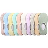 BOOPH 10 Pairs Girls Boys Socks Kids No Show Socks Toddlers Girl Anti-slip Ankle Low Cut Sock 3-12 Years