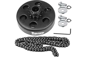 TEANTECH Go Kart Clutch 3/4" Bore 10T with #40 41 420 Chain for Go Kart Minibike Yerf-Dog karts with Tecumseh