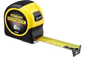 Stanley Tape Measure Blade Armor 8 M Metric Shock Resistant with Mylar Coating and Cushion Grip 0-33-728
