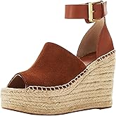Marc Fisher LTD Adalyn Espadrille Wedge Natural Suede 9.5 M