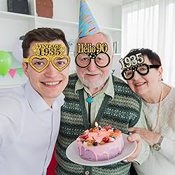 Turypaty 24Pcs 1935 90th Birthday Paper Glasses