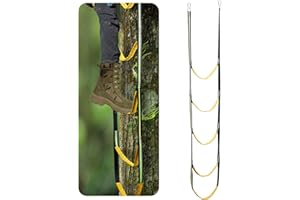 5-Step Hunting Climbing Aider, Lightweight Hunting Climbing Stick Aider Portable Hunting Tree Climbing Rope Ladder Webbing Ro