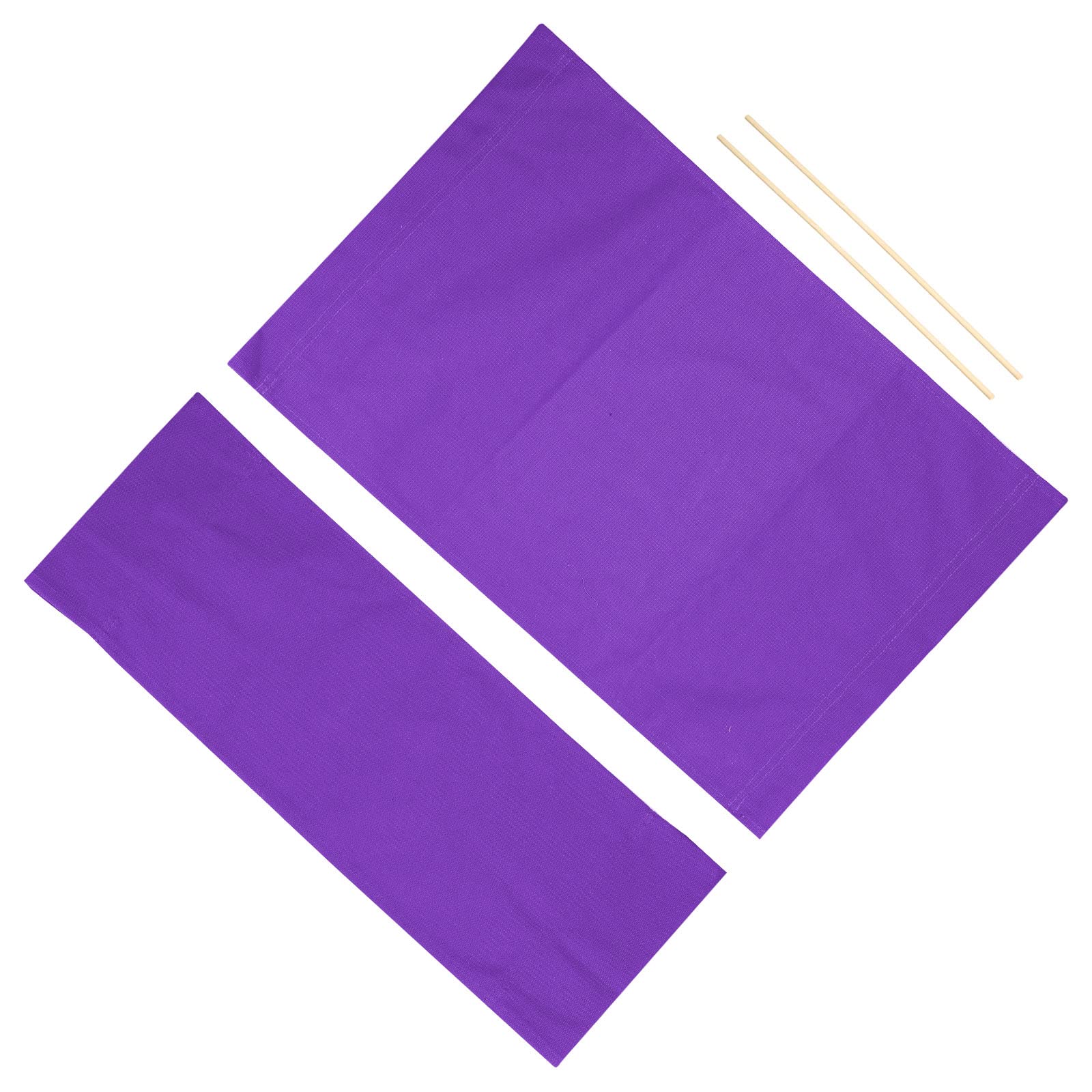 PATIKIL Director Chair Accessories Set, Makeup Artist Chair Canvas Replacement Kit with 2 Round Sticks, Purple