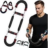 Twister Arm Trainer, 40-100lb Adjustable Chest Workout Equipment, Arm Trainer for Men, Chest Trainer for Men, Shoulder Muscle Training, Portable Home Fitness Equipment (red)