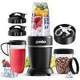 Ganiza Blender for Smoothies, 14 Pcs Smoothie Blender for Kitchen, Max 1300W Portable Blenders for Shakes Ice Crushing Grinding & More with 2 X 37 oz, 23 oz Cups, Perfect for Home & On - the - Go