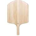 New Star Foodservice 50332 Restaurant-Grade Wooden Pizza Peel, 18" L x 16" W Plate, with 8" L Wooden Handle, 26" Overall Length