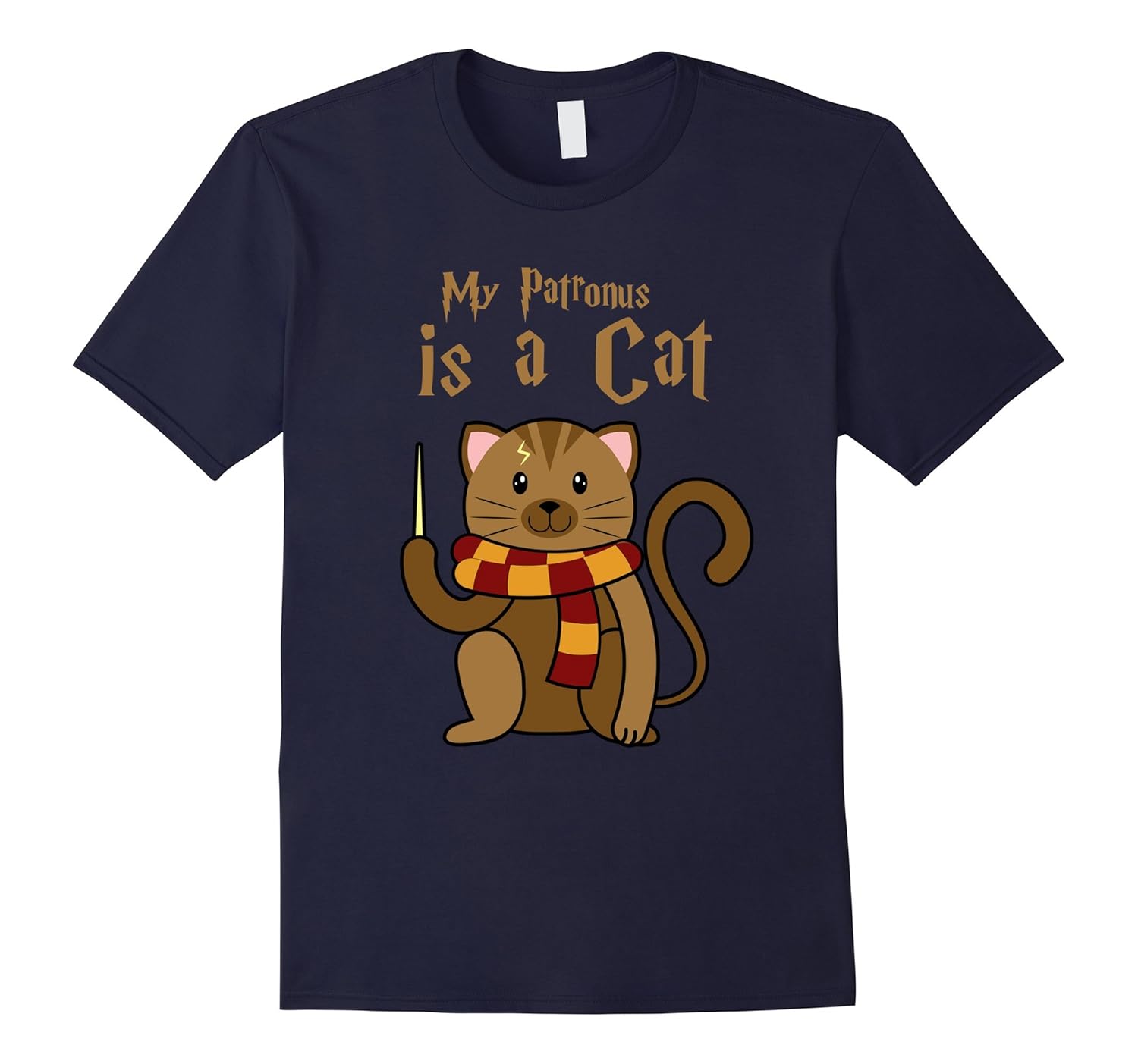 My Patronus Is A Cat T Shirts Funny Gifts Wizards-ANZ