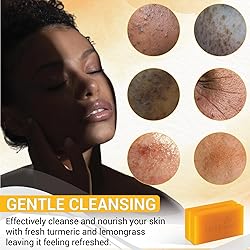 Herbvian 100% Natural Turmeric Soap Bar for Face
