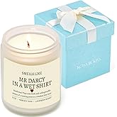 Pride and Prejudice Gifts, Pride and Prejudice Merch, Book Candle, Book Lovers Gifts for Women, Men, Bookworm, Librarian- Lavender Soy Wax Candle for Christmas, Birthday