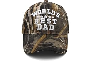 NDLBS Dad Hats for Men and Women - Father's Day Gifts from Daughter Son - World's Best Dad Hat for Father, Daddy, Step Dad