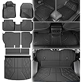 Floor Mats Fit for Honda CRV 2023 2024 2025 2026 All Models (Include Hybrid) - TTX LIGHTING CR-V All Weather Floor Liners & Cargo Liner with Backrest Mats Car Mats Accessories (Fit Upper Deck)