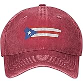 USA Puerto Rico Flag Baseball Cap Cotton Cowboy Hat Retro Washed Adjustable
