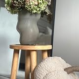 Masterplank Rustic Wooden Stool - Handcrafted Small Step Stool & Side Table view 3