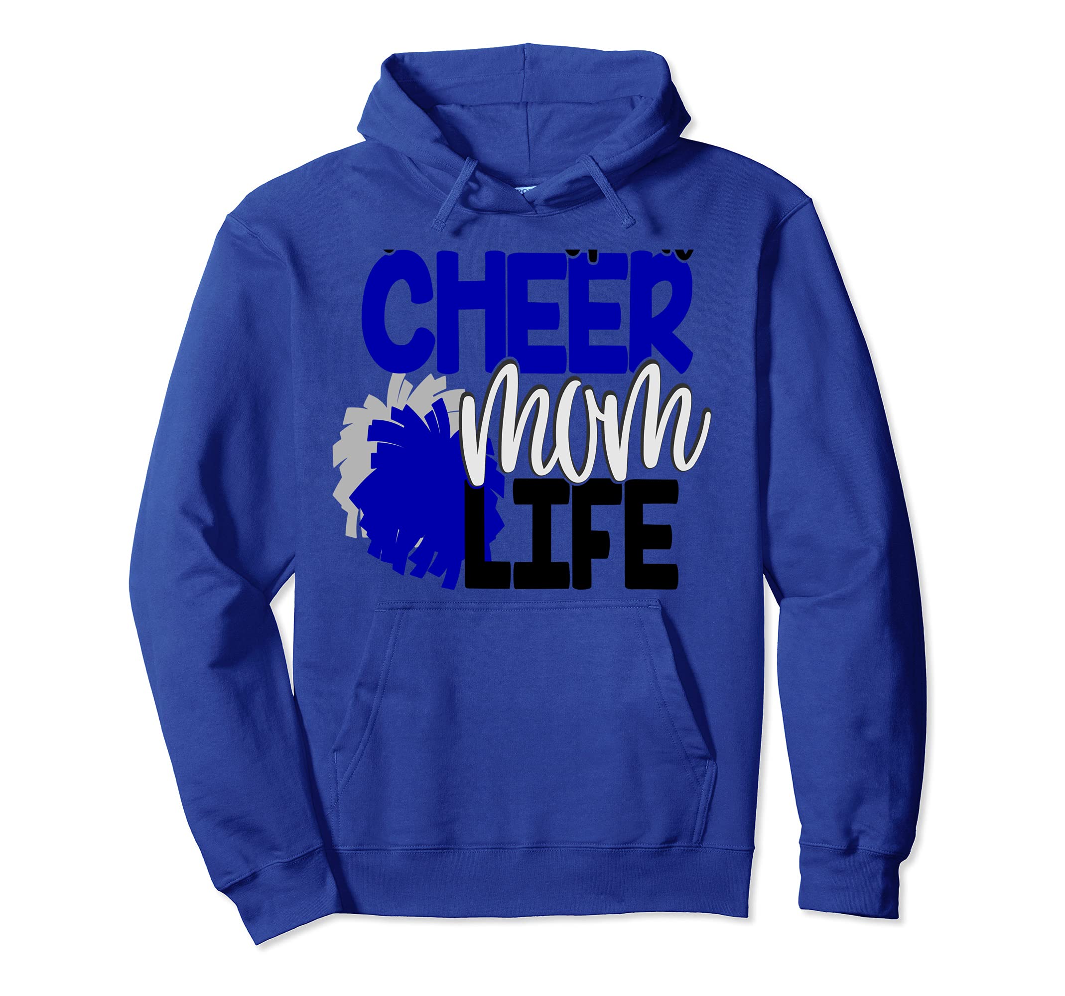 Livin That Cheer Mom Life Cheerleading Mother Cheerleader Pullover Hoodie