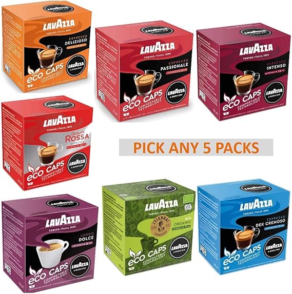 Lavazza a Modo Mio Coffee Pods. Pick Any 5 Packs Including New Eco