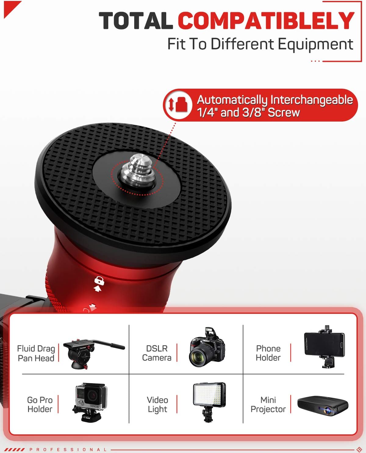 IFOOTAGE Tabletop Tripod, Portable Desktop Mini Tripod Stand with 3/8 and 1/4 inches Quick Release Plate, Max Load 17.6 lbs for DSLR Camera, Video Camcorder, Mobile Phone and Action Cameras : Camera & Photo