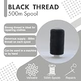 D.A.Y. Republic 500m Sewing Thread Black Multipurpose Spool 1pc view 3