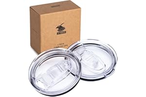 KOODEE 30 oz Tumbler Lids Splash Proof Replacement Lid Cover Fit for Fits for YETI Rambler and More Tumblers Cups (30 oz, 2 Pack)