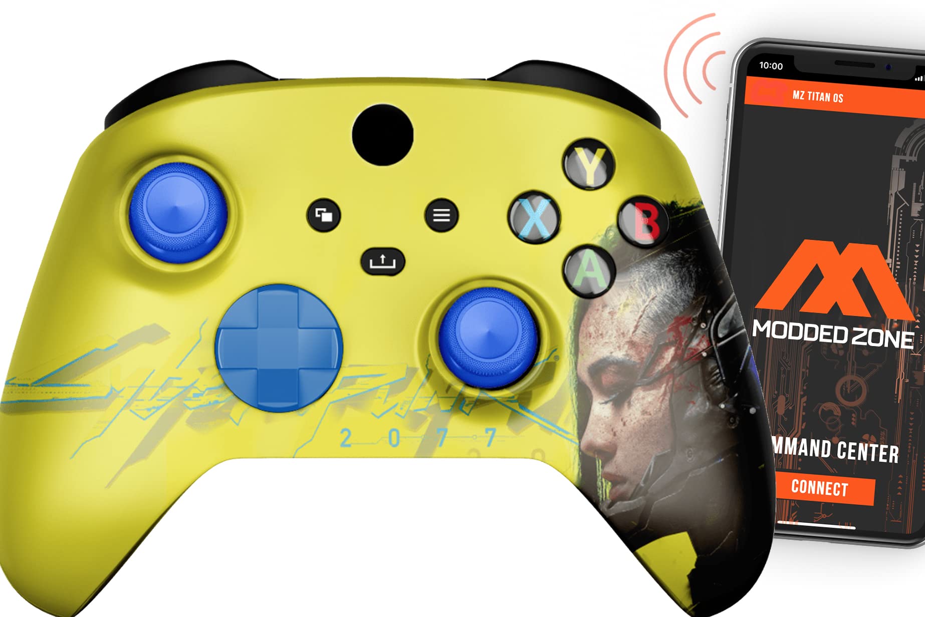 Rapid Fire Custom Standard Modded Controller compatible with Xbox One S/X 40 Mods for All Major Shooter Games (3.5 mm jack) (Punk)