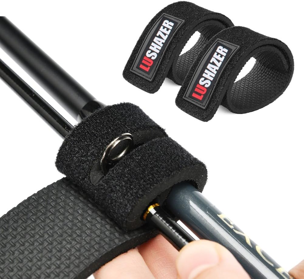 Fishing Rods Belt Stretchy Rod Straps Fishing Tackle Ties Cable Fishing Rod Holders Fit for Casting Rods, Spinning Rods and Fly Rods (5 Color, 10 pcs): Clothing