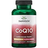 Swanson CoQ10 Cardiovascular Brain Energy and Heart Health Antioxidant Support Supplement 200 mg 90 Capsules