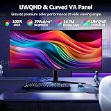 Z Edge 34 Inch Ultrawide Curved Gaming Monitor 165Hz 3440x1440 21:9 view 4