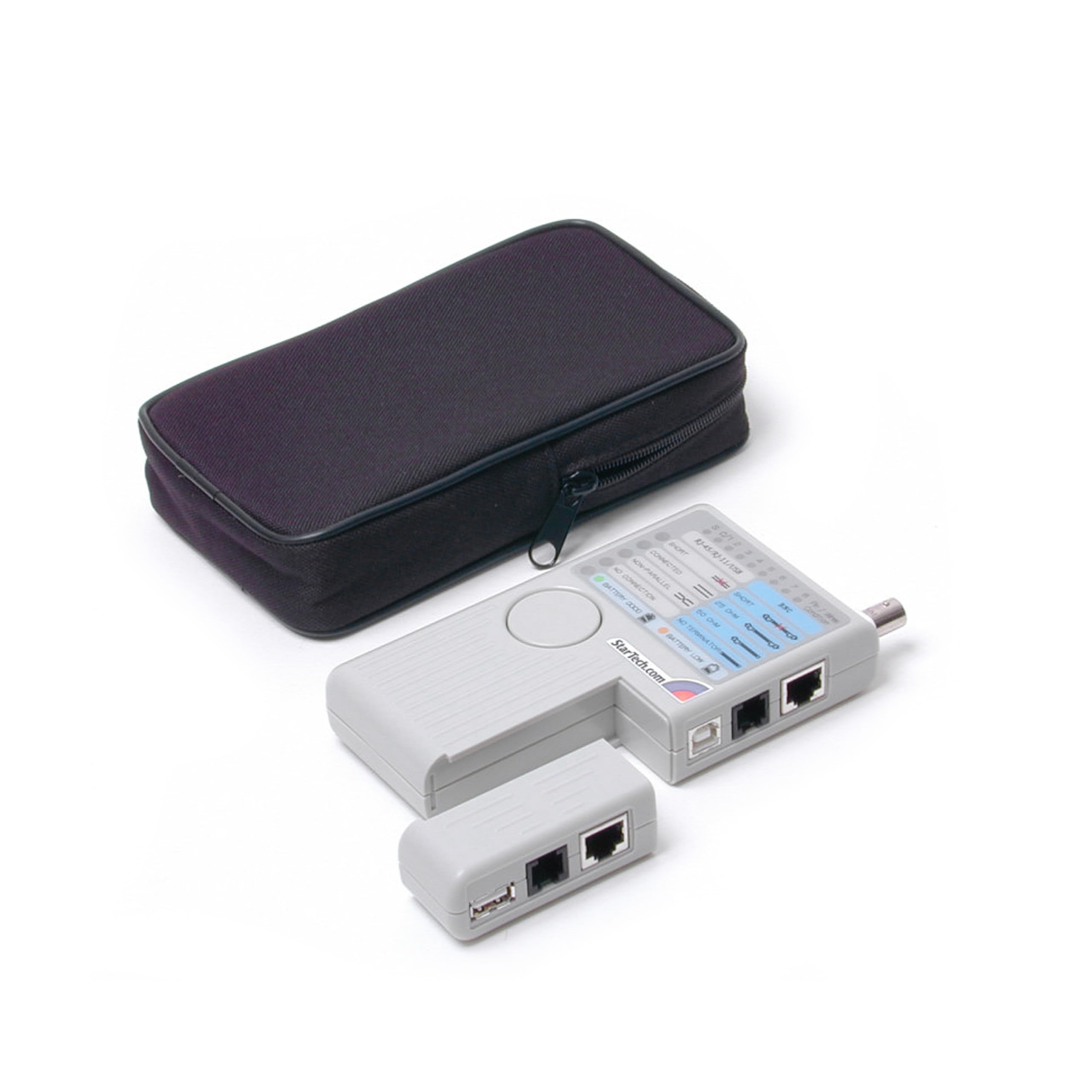 StarTech.com Professional Multi Function RJ45 RJ11 USB and BNC Cable Tester - Remote Cable Tester - Network testing device