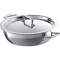 Le Creuset Tri-Ply Stainless Steel 5-Quart Covered Braiser