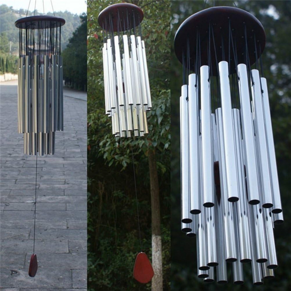 Wincy Shop EU Amazing Grace Metal Tube Wood Wind Chimes Unique Large Windchimes for Home Garden Outdoor Decor