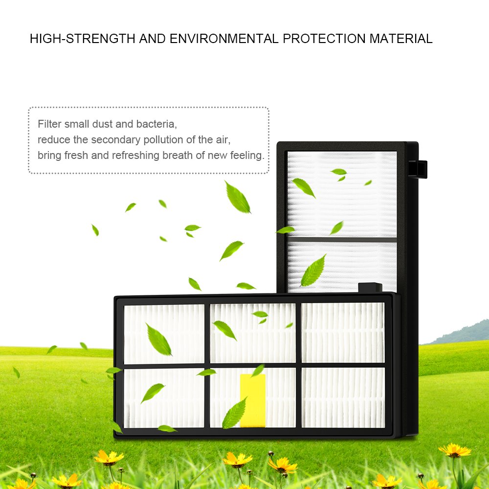 iRobot HEPA Filters Replacement Parts, Side Brushes & Tangle-free Debris Extractors for Roomba Accessories800&900 Series, Fit Model 860 870 871 880 894 861 864 870 980 960 961 964