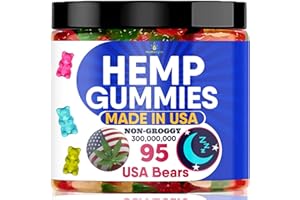 HEALTHERGIZE Hemp Gummies for Sleep Support Full Relaxation-95 USA Bears