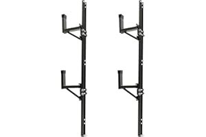 Kojem Adjustable Side Mount Trailer Ladder Rack - Universal Steel Rack, Compatible with Enclosed/Open Trailers, 400lbs Load C