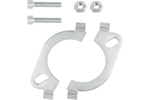 STACOOL 2.5 Inch Split Flange Repair Kit with 2 Bolts,Carbon Steel Flat Oval Exhaust Flange Kit for Exhaust Flange Repair,Universal Exhaust Flange Connection Kit Car Accessories (2.5 Inch)