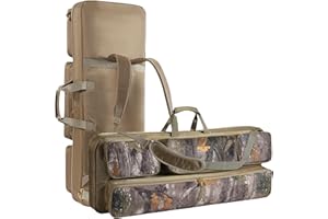 NEW VIEW Compound Bow Soft Case - Ripstop Padded Archery Bow Bag with Backpack & Shoulder Straps, Multiple Storage Pockets - 