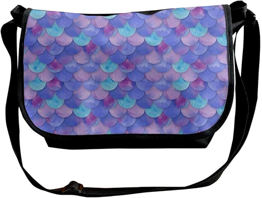 Bolso bandolera unisex con correa ajustable, color morado ...