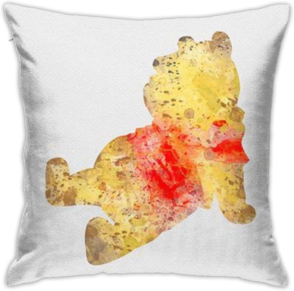 TDFJKxcv Winnie The Pooh Relax Pillowcase Covers 18x18 Decorative Sofa Seat Car Soft