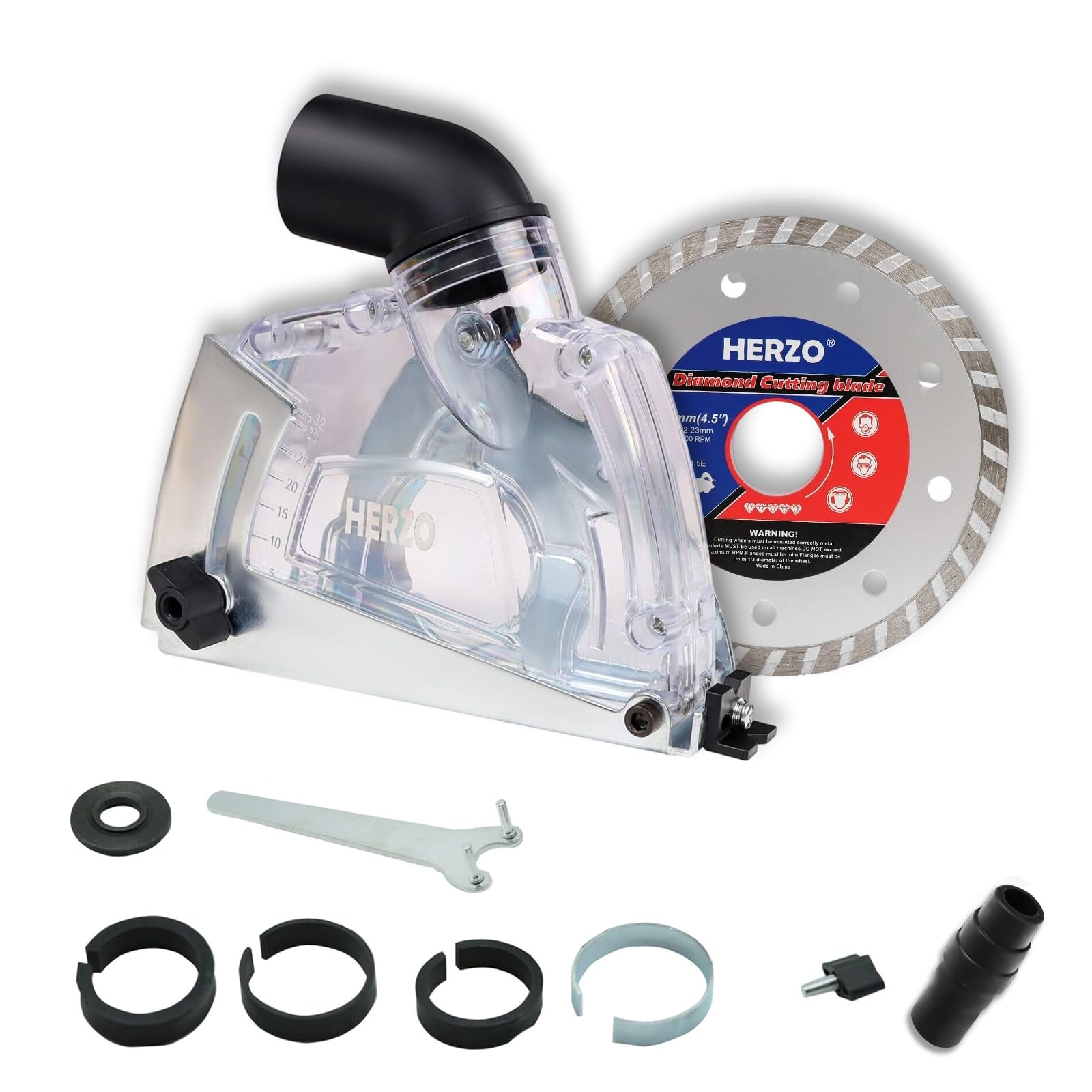 Photo 1 of HERZO Cutting Dust Shroud for 5 inch and 4-1/2 inch Angle Grinder