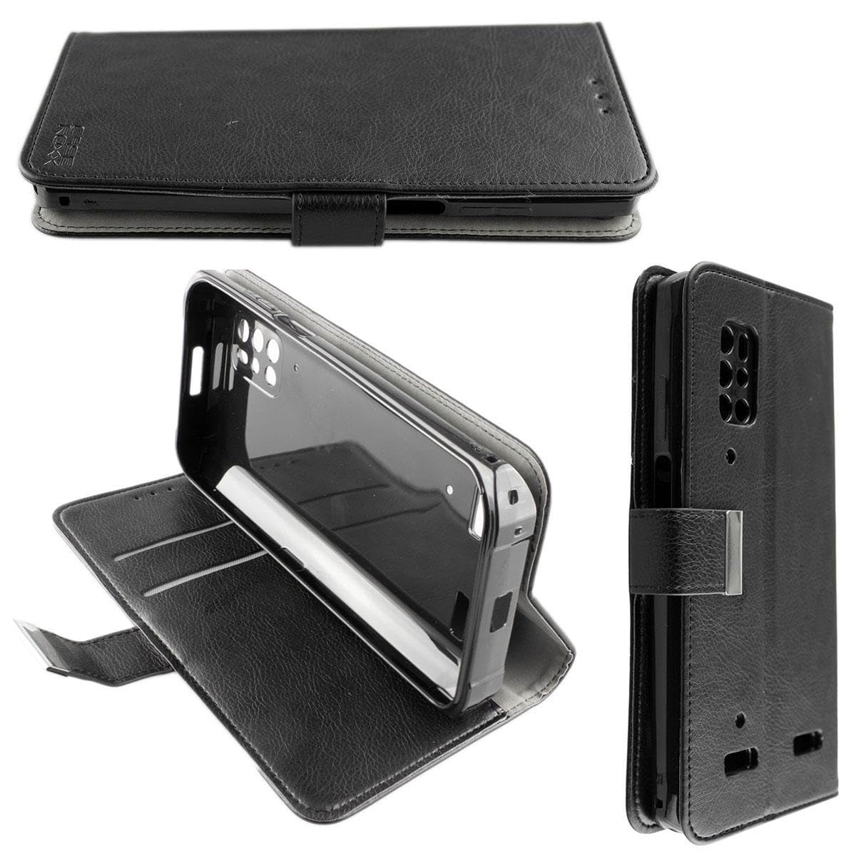 caseroxx Bookstyle-Case for Ulefone Armor 12 / Armor 12S, Cover, faux leather, black, Card Slots & Magnetic Closure