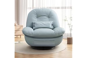 COOSLEEP HOME COOSLEEP Oversized Electric Rocker Recliner Swivel Glider with 43.5'' Oversized Sitting Width and 270° Swivel,360° Surround Sound and Breathing Ambient Lighting,Comes with a 3-in-1 Pillow