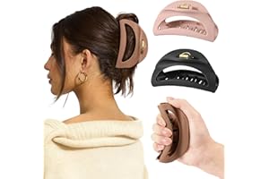 3PCS Cloud Claw Clips for Women, Unsnappable Soft Hair Claws for Lying Down & Driving |Strong Hold Hair Claws for Thick Curly