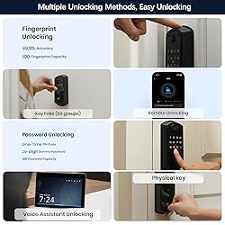 SMRTIPLX Video Smart Lock S398, 4-in-1 Camera