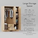Vida Designs Riano 3 Door Mirrored Wardrobe with Shelf & Hanging Rail view 6