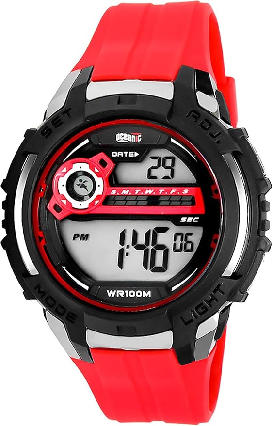 Men's OCEANIC Sports Watch, 3X Alarm, Date, Dual Time, Chronograph