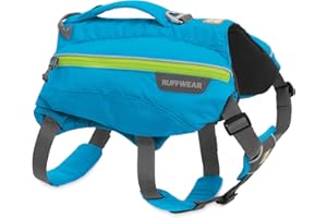 Ruffwear, Singletrak Dog Pack, Hiking Backpack with Hydration Bladders, Blue Dusk, Small